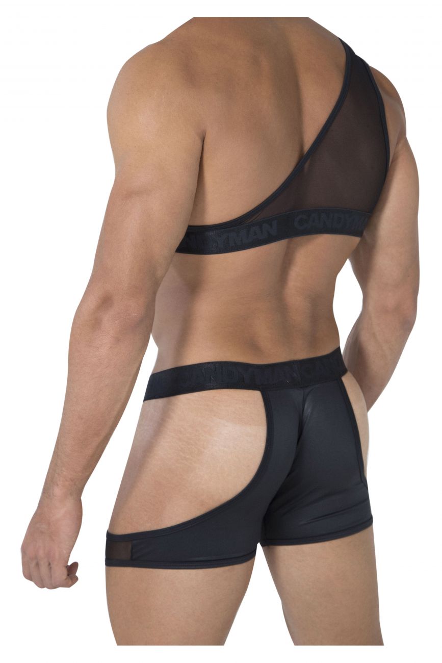 CandyMan 99474 Louge Bodysuit Black