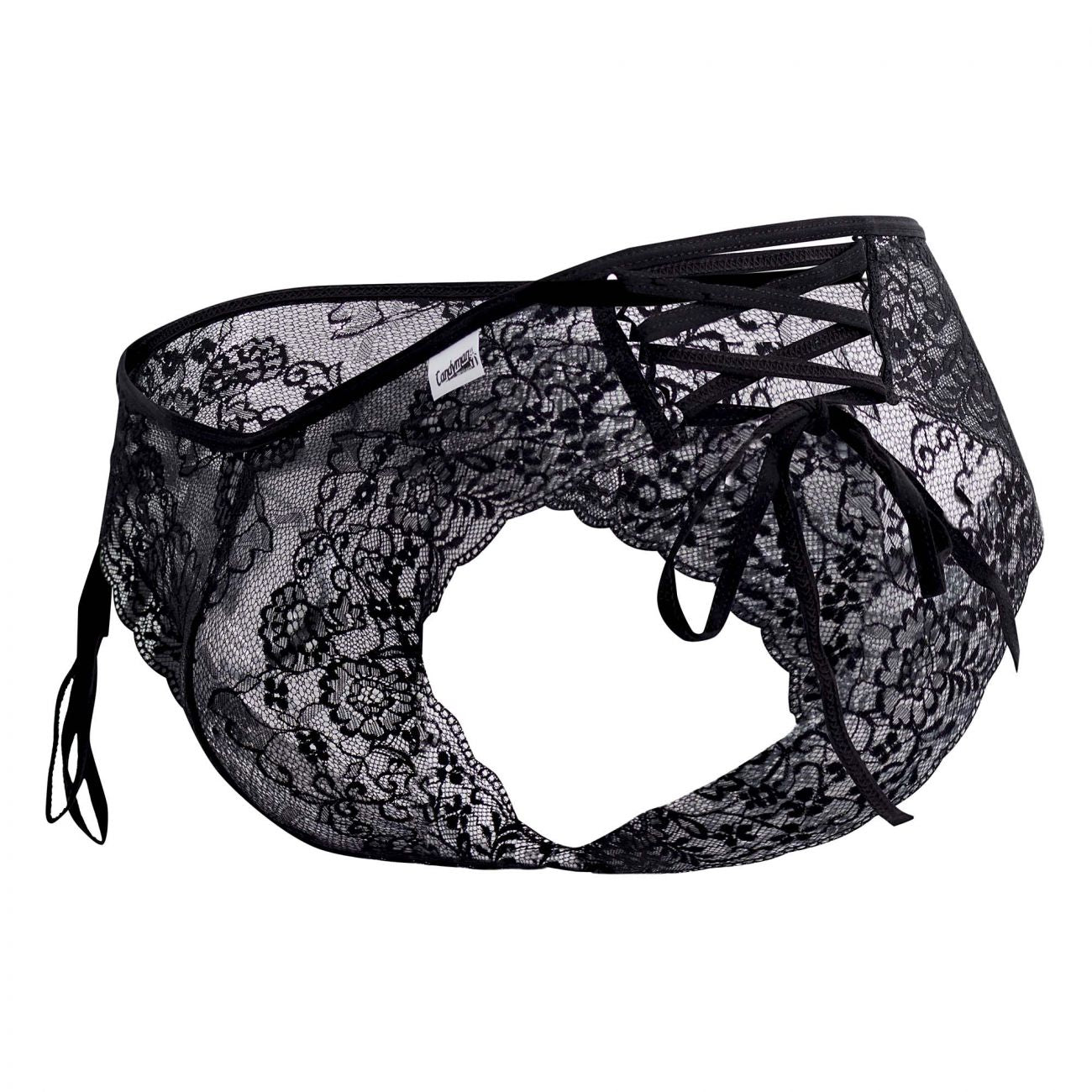 JCSTK - CandyMan 99488 Side Tie Lace Bikini Black
