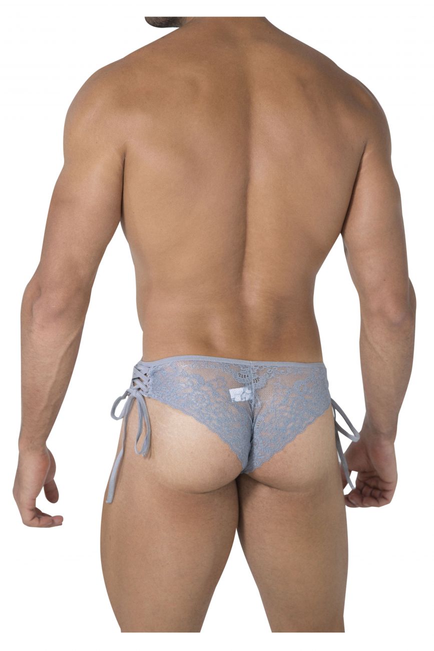 CandyMan 99488 Side Tie Lace Bikini Gray