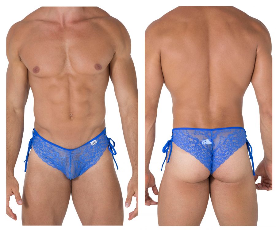 JCSTK - CandyMan 99488 Side Tie Lace Bikini Royal Blue