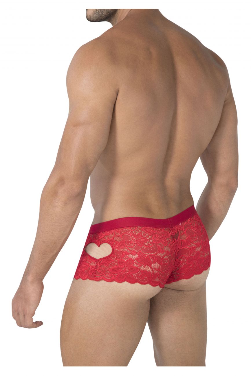CandyMan 99491 Heart Lace Trunks Red