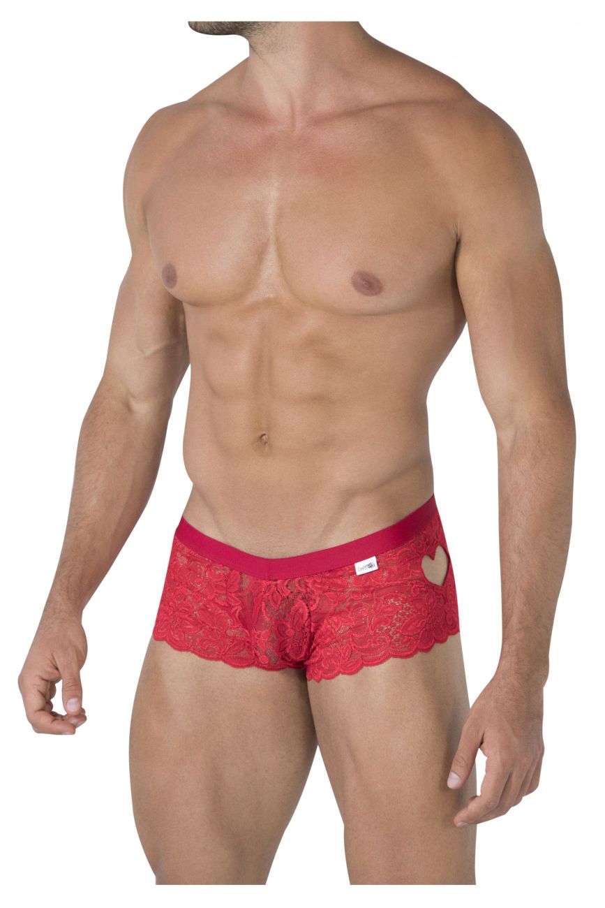 CandyMan 99491 Heart Lace Trunks Red