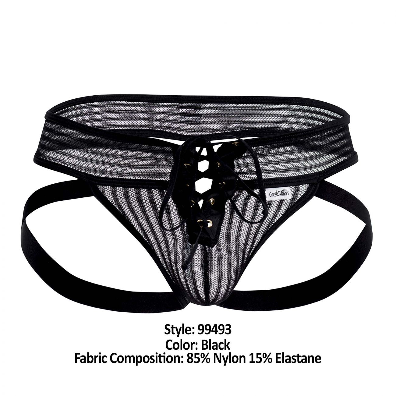 SALE - CandyMan 99493 G-String Jockstrap Black