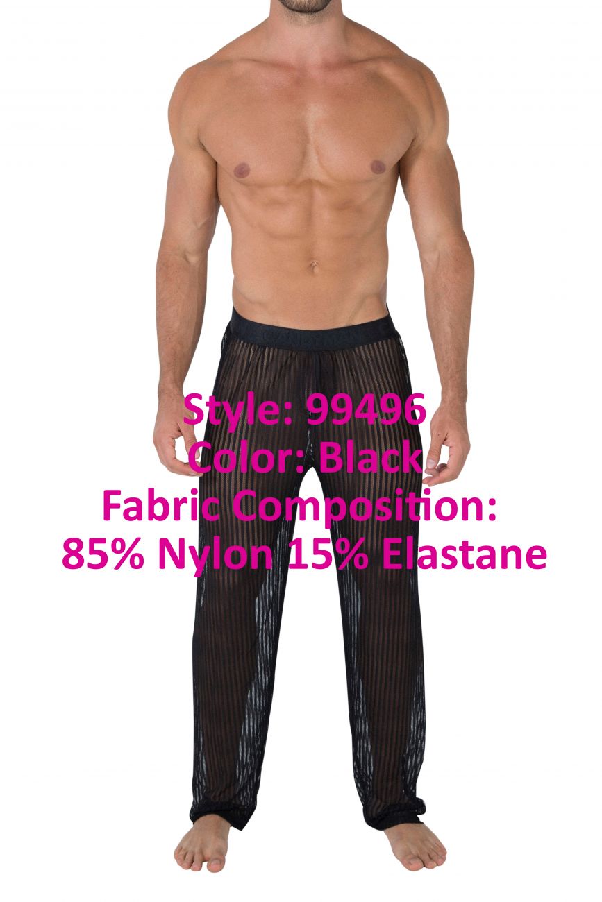 CandyMan 99496 Mesh Lounge Pants Black