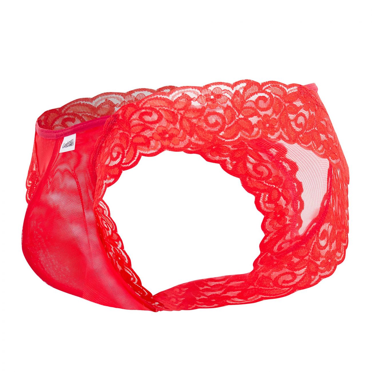 JCSTK - CandyMan 99506 Mesh-Lace Thongs Red