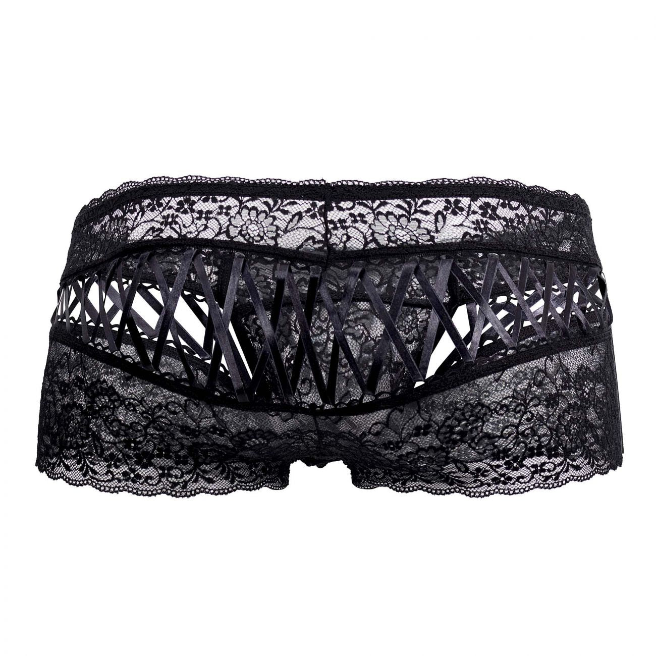 CandyMan 99513 Lace-Satin Trunks Black