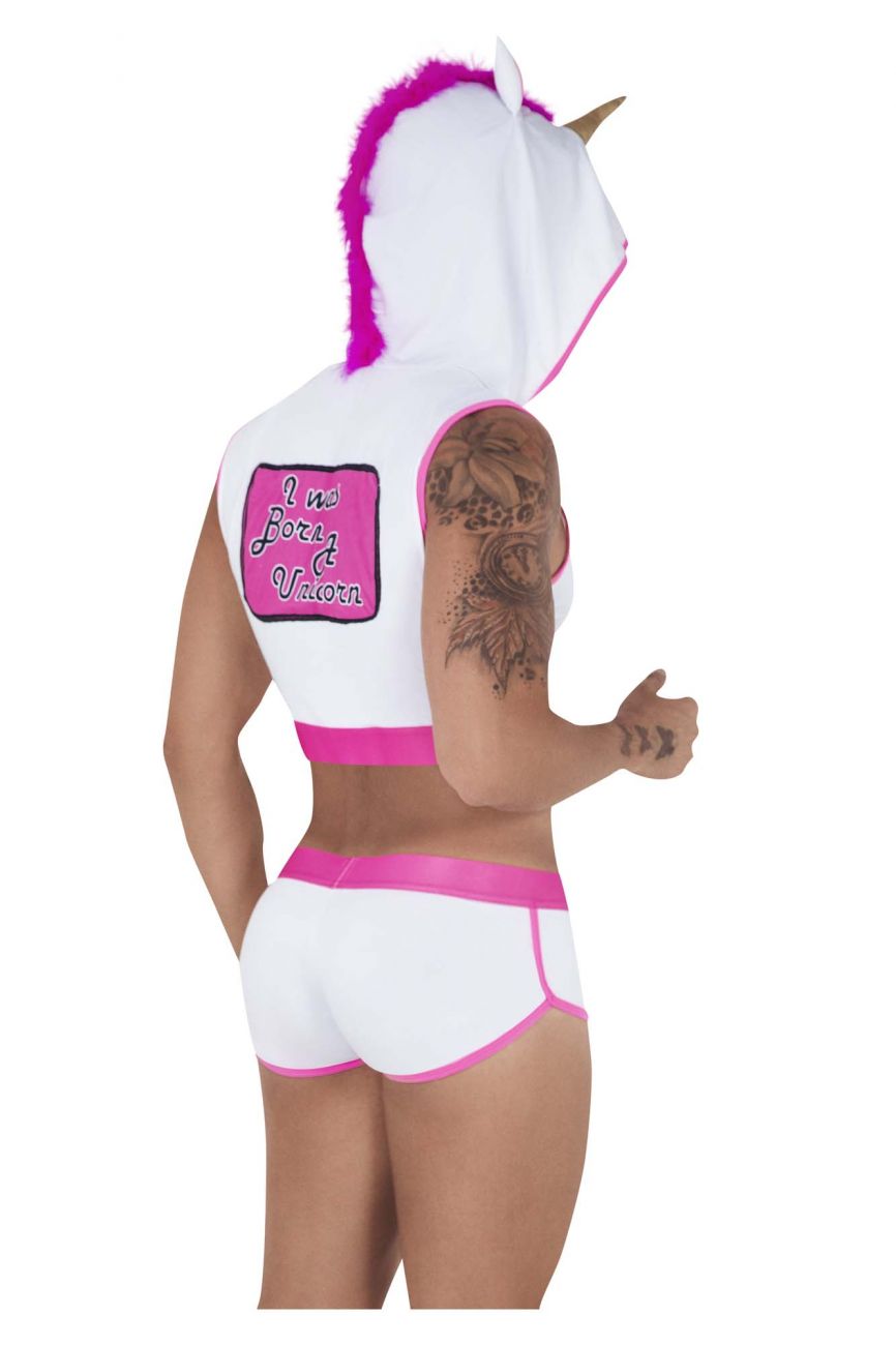 CandyMan 99520 Unicorn Hoodie and Trunks Set White