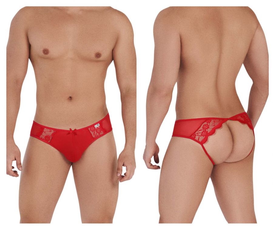 CandyMan 99538 Sexy Lace Jockstrap Red