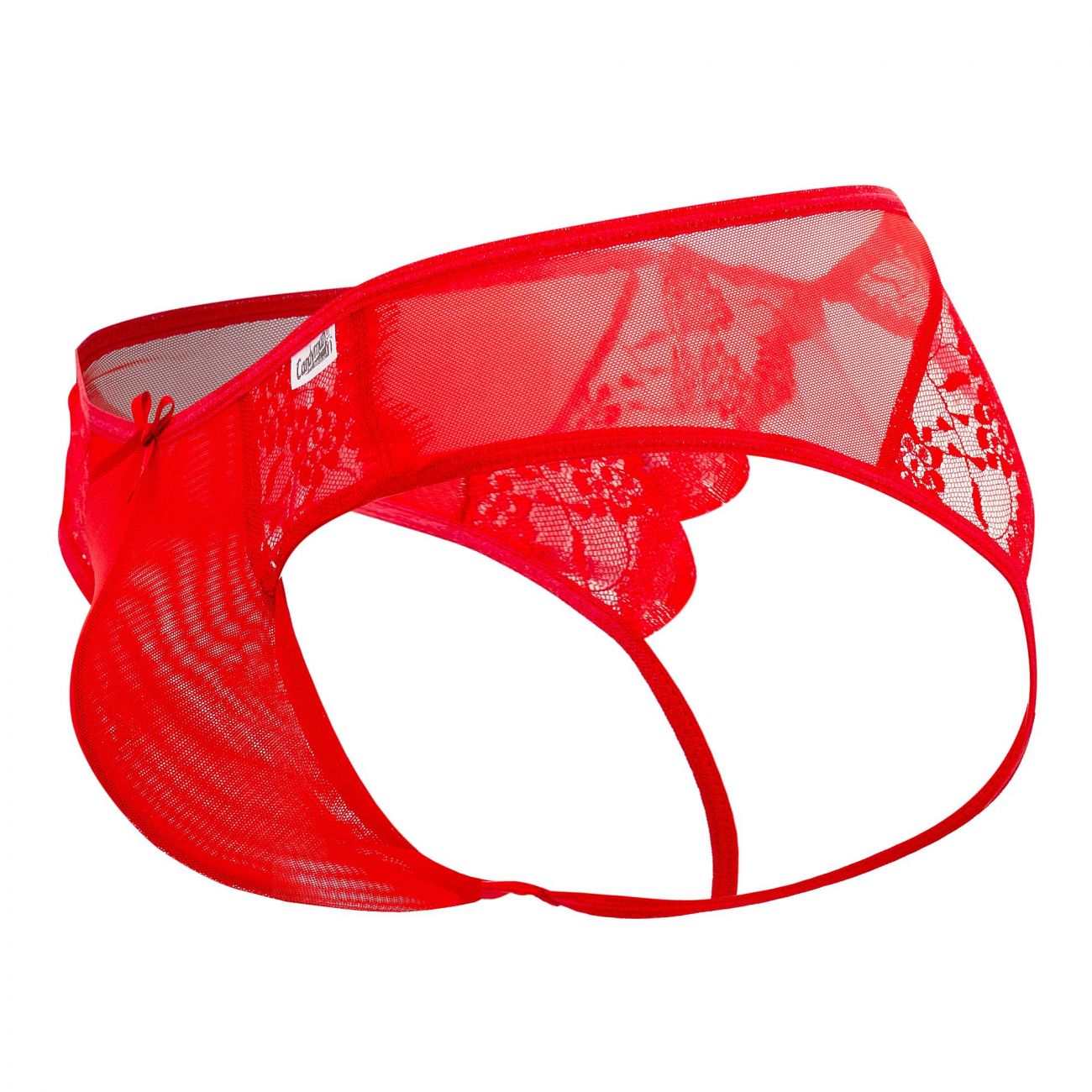 CandyMan 99538 Sexy Lace Jockstrap Red