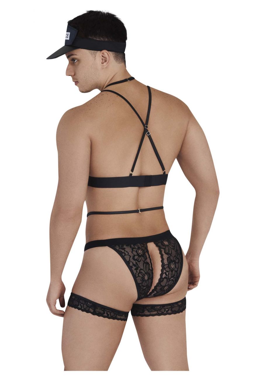 CandyMan 99569 Police Costume Outfit Black