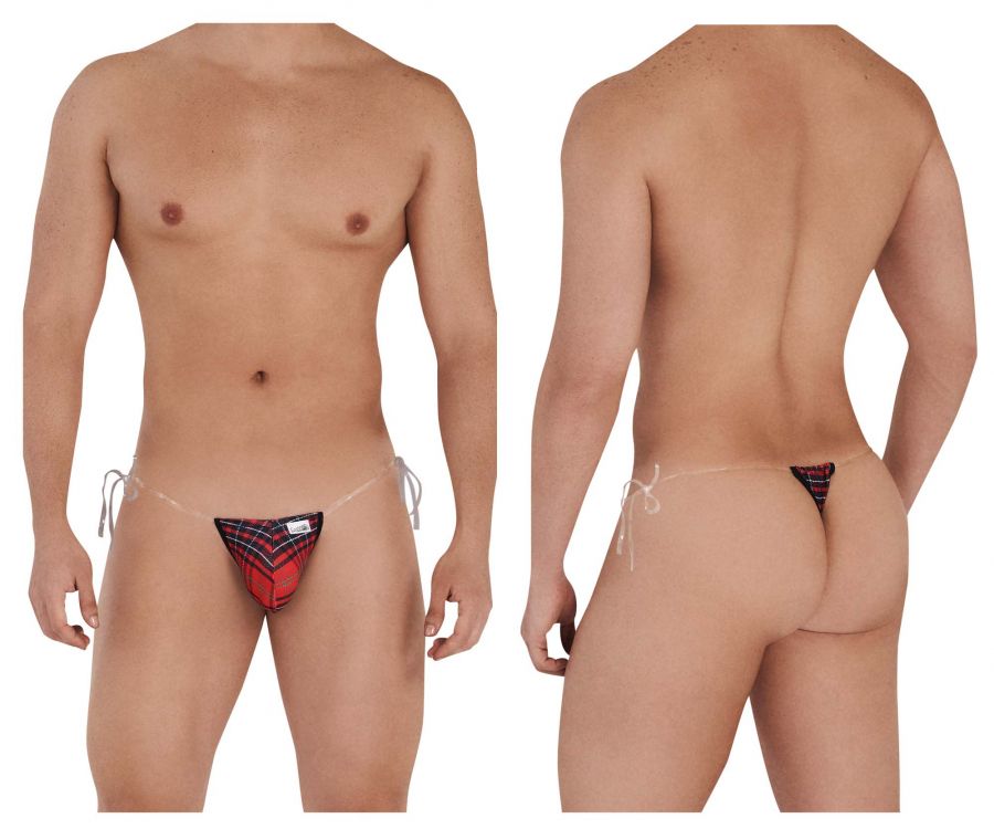 CandyMan 99571 Invisible Strap Micro G-String Red Print