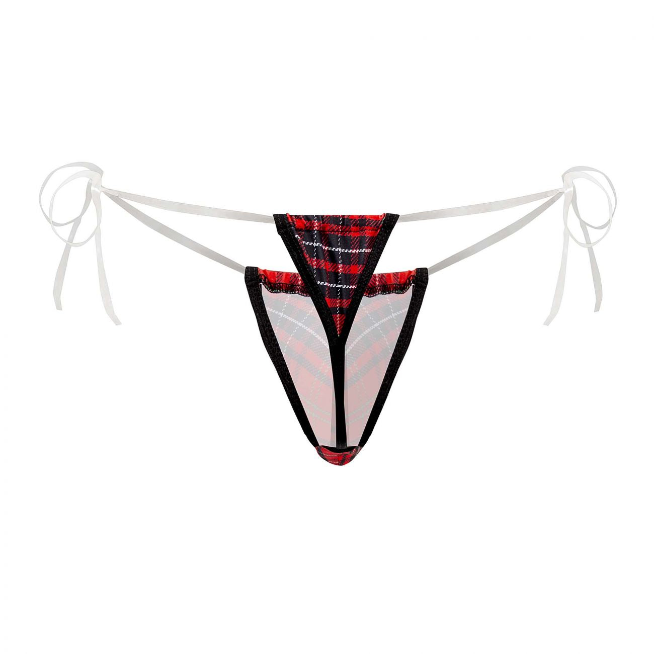 CandyMan 99571 Invisible Strap Micro G-String Red Print