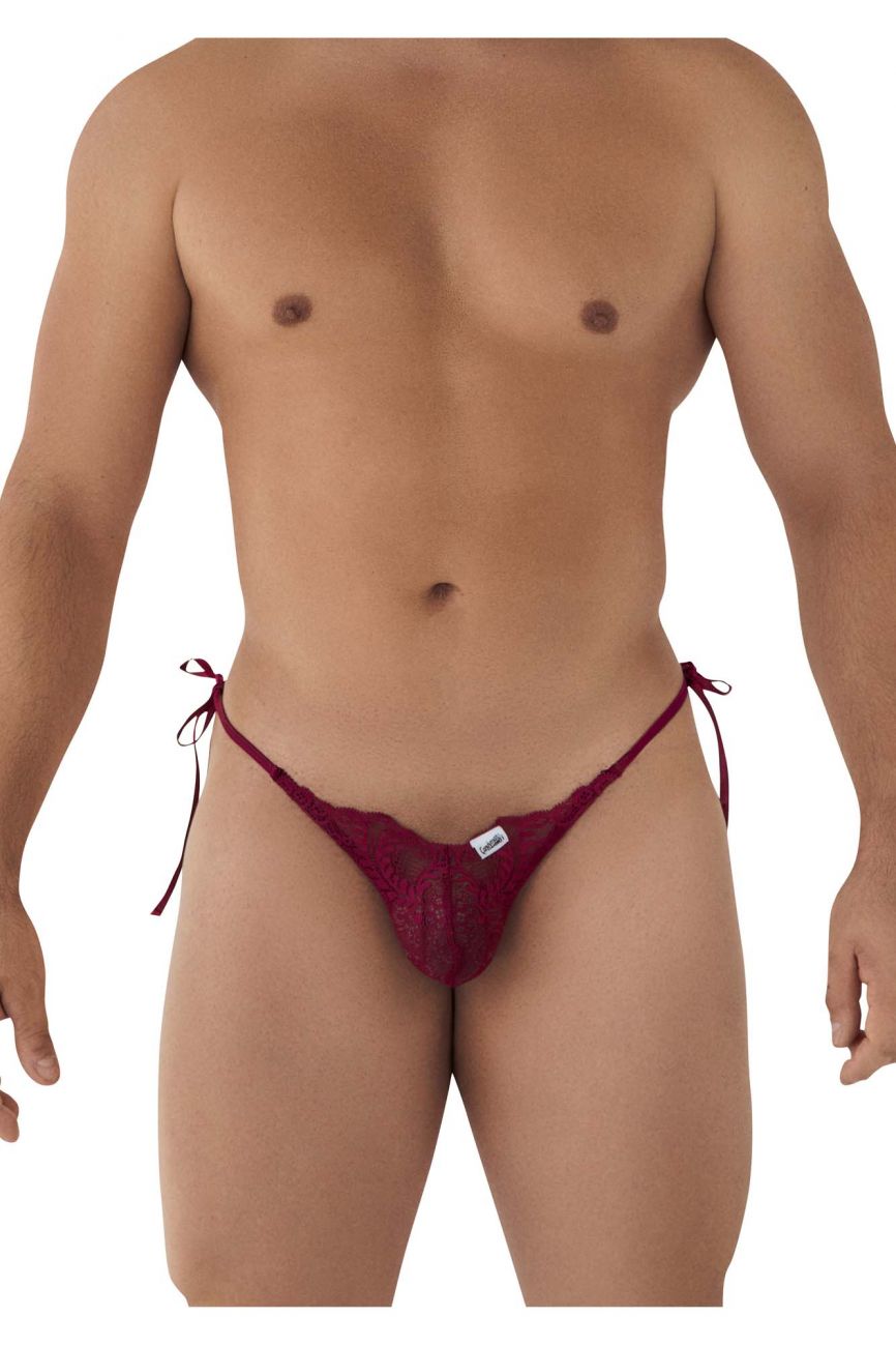 CandyMan 99579 Lace Heart Bikini Burgundy