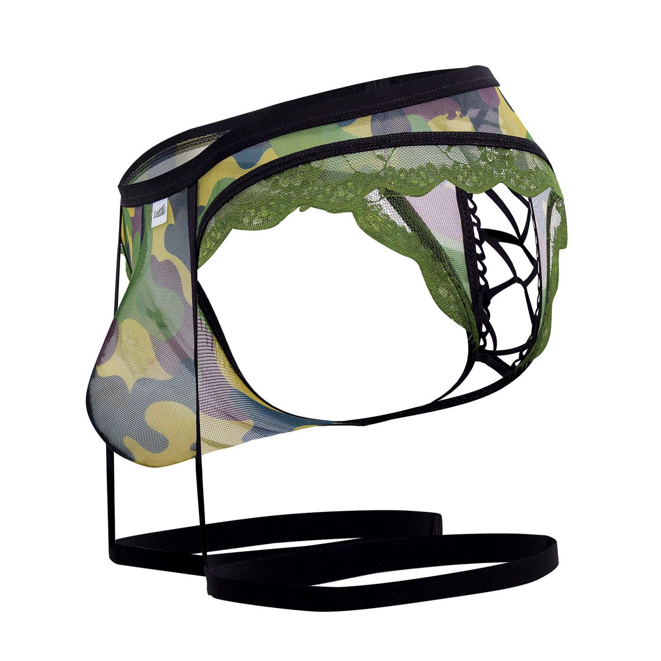 CandyMan 99580 Garter Camo Thongs Green