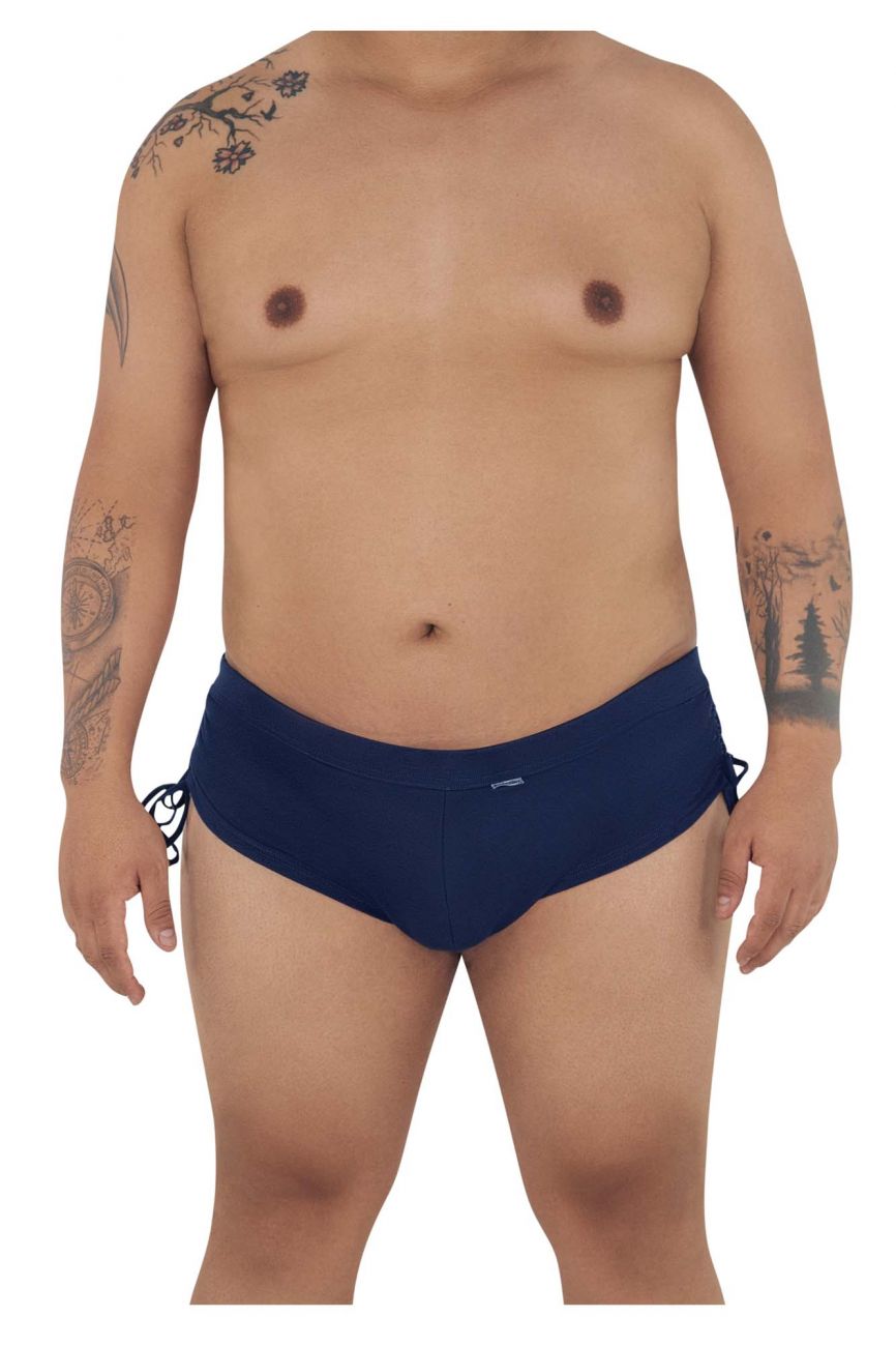 CandyMan 99602X Lounge Pajama Shorts Boxers Navy Plus Sizes