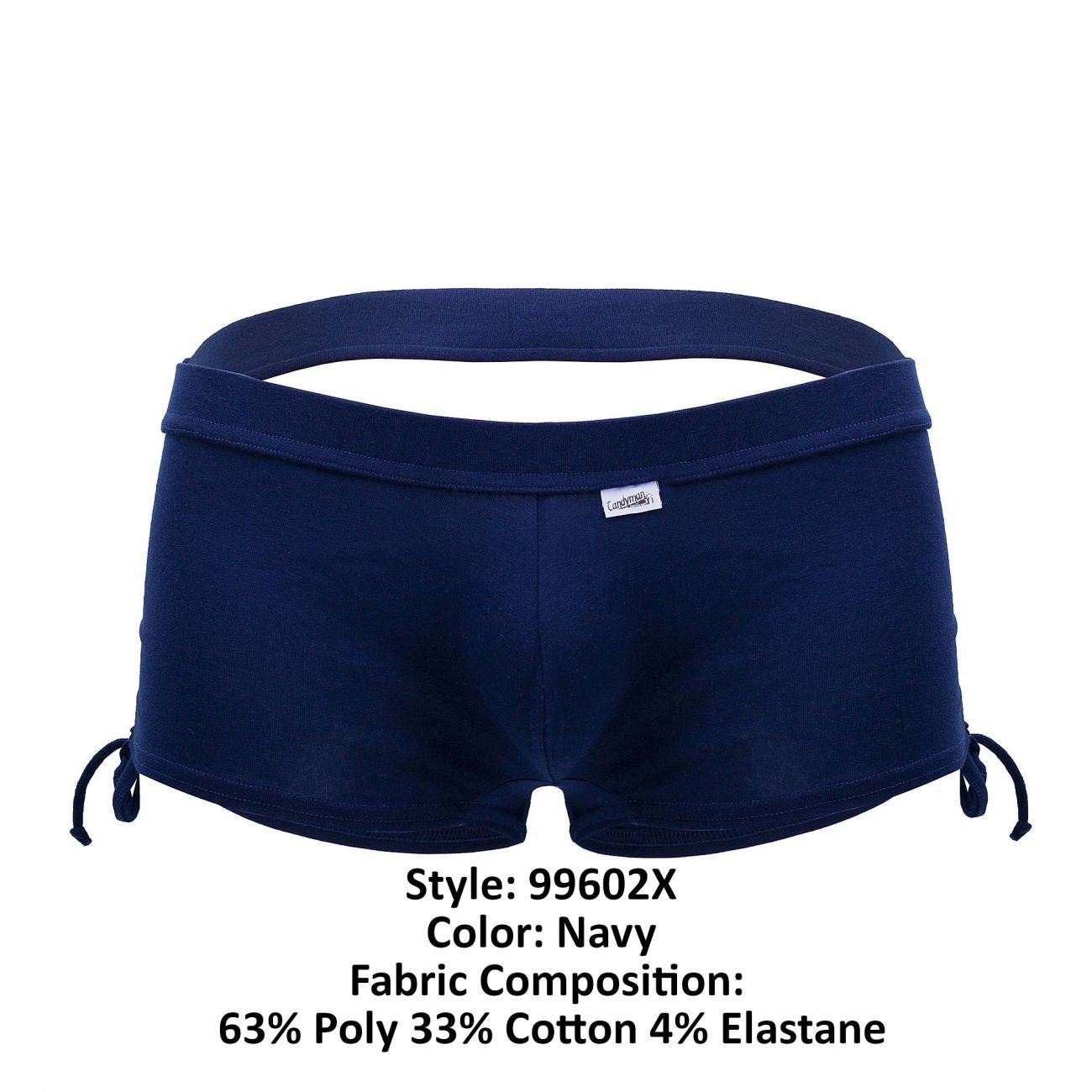 CandyMan 99602X Lounge Pajama Shorts Boxers Navy Plus Sizes