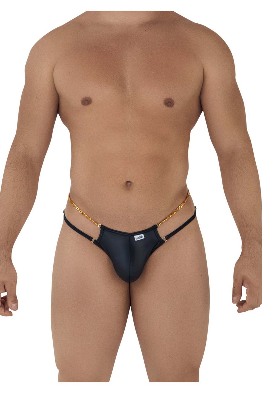 CandyMan 99605 Chain Thongs Black
