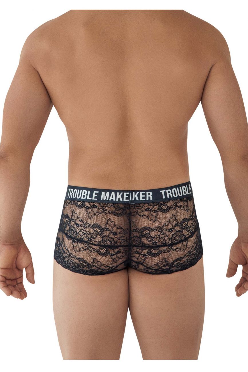 CandyMan 99616 Trouble Maker Lace Trunks Black
