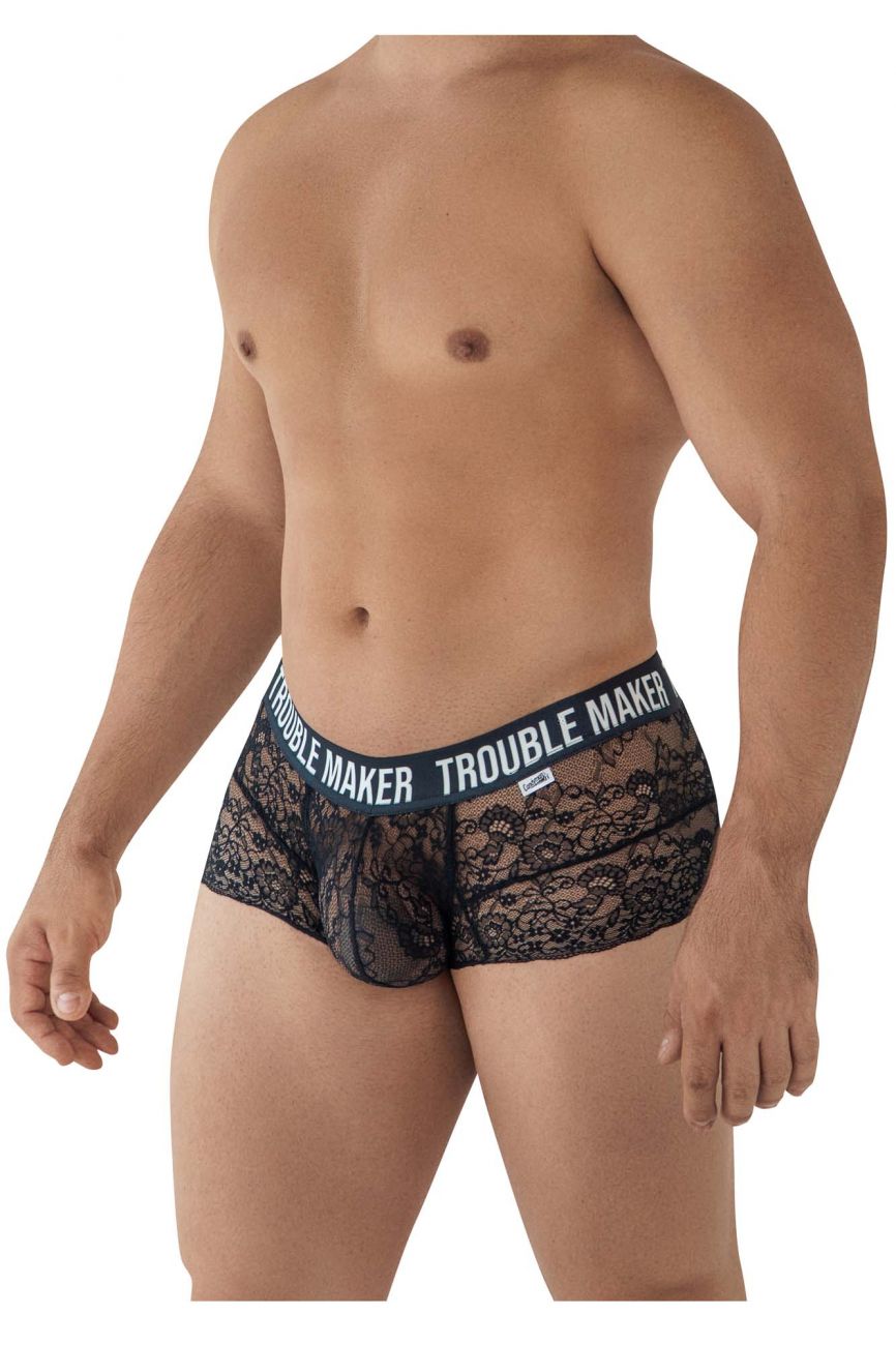 CandyMan 99616 Trouble Maker Lace Trunks Black