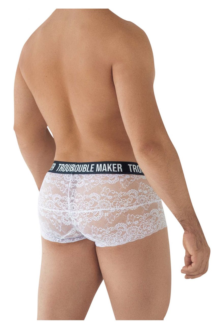 CandyMan 99616 Trouble Maker Lace Trunks White