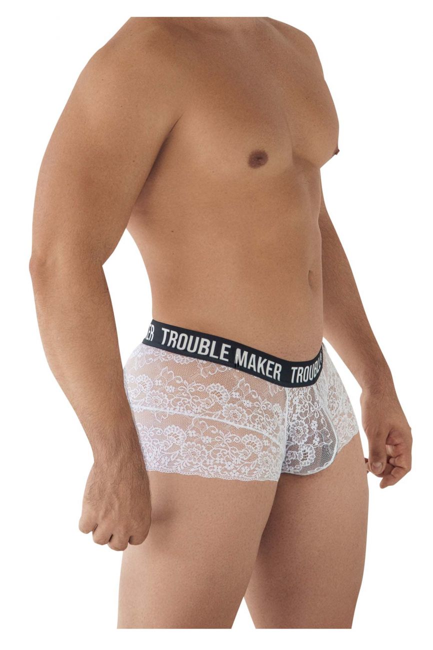 CandyMan 99616 Trouble Maker Lace Trunks White
