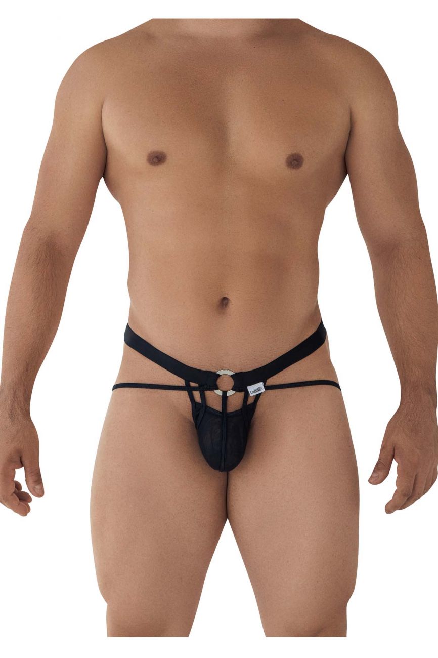 CandyMan 99617 Mesh Cage Jockstrap Black