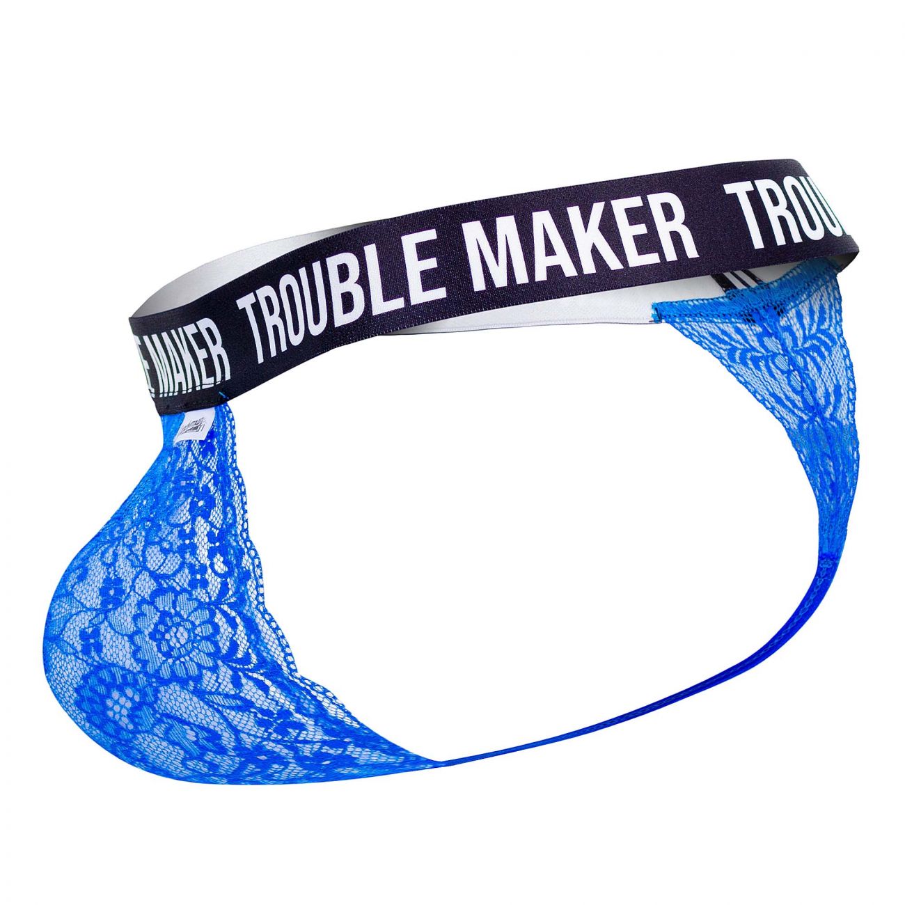 CandyMan 99618 Trouble Maker Lace Thongs Dark Blue