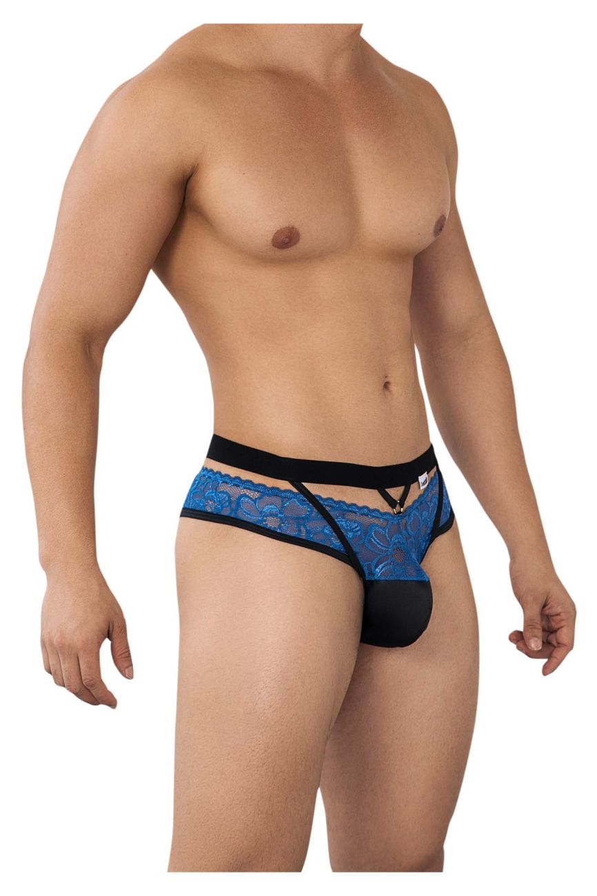 CandyMan 99627 Lace Jockstrap Blue