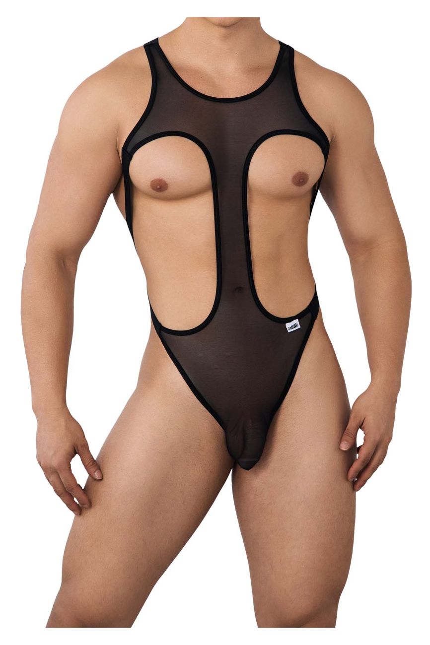 CandyMan 99643 Mesh Bodysuit Black