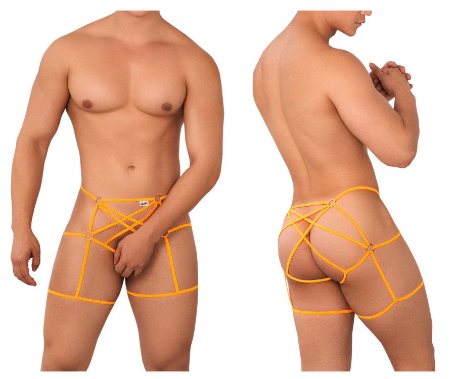 CandyMan 99646 Cage Jockstrap Hot Orange