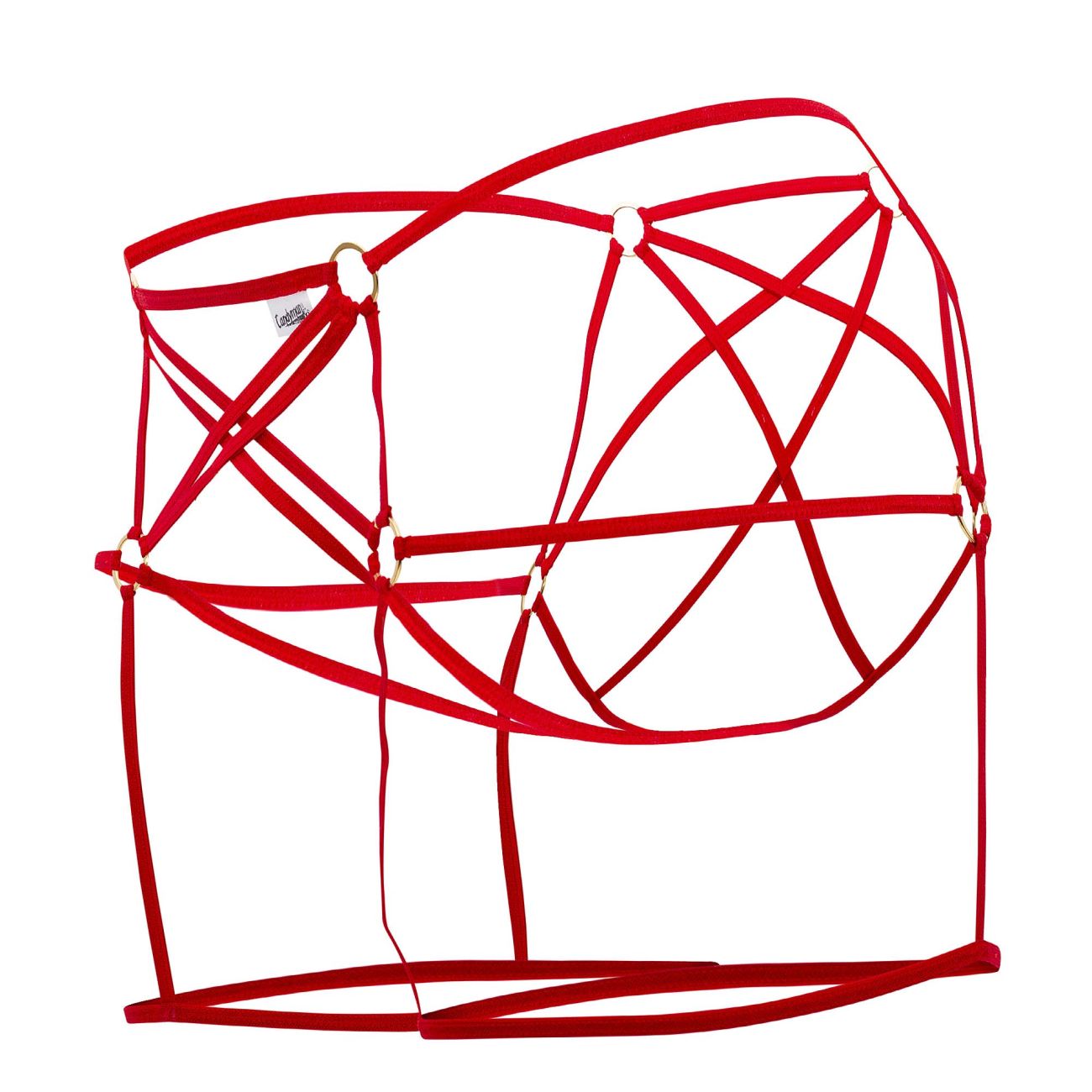CandyMan 99646 Cage Jockstrap Red