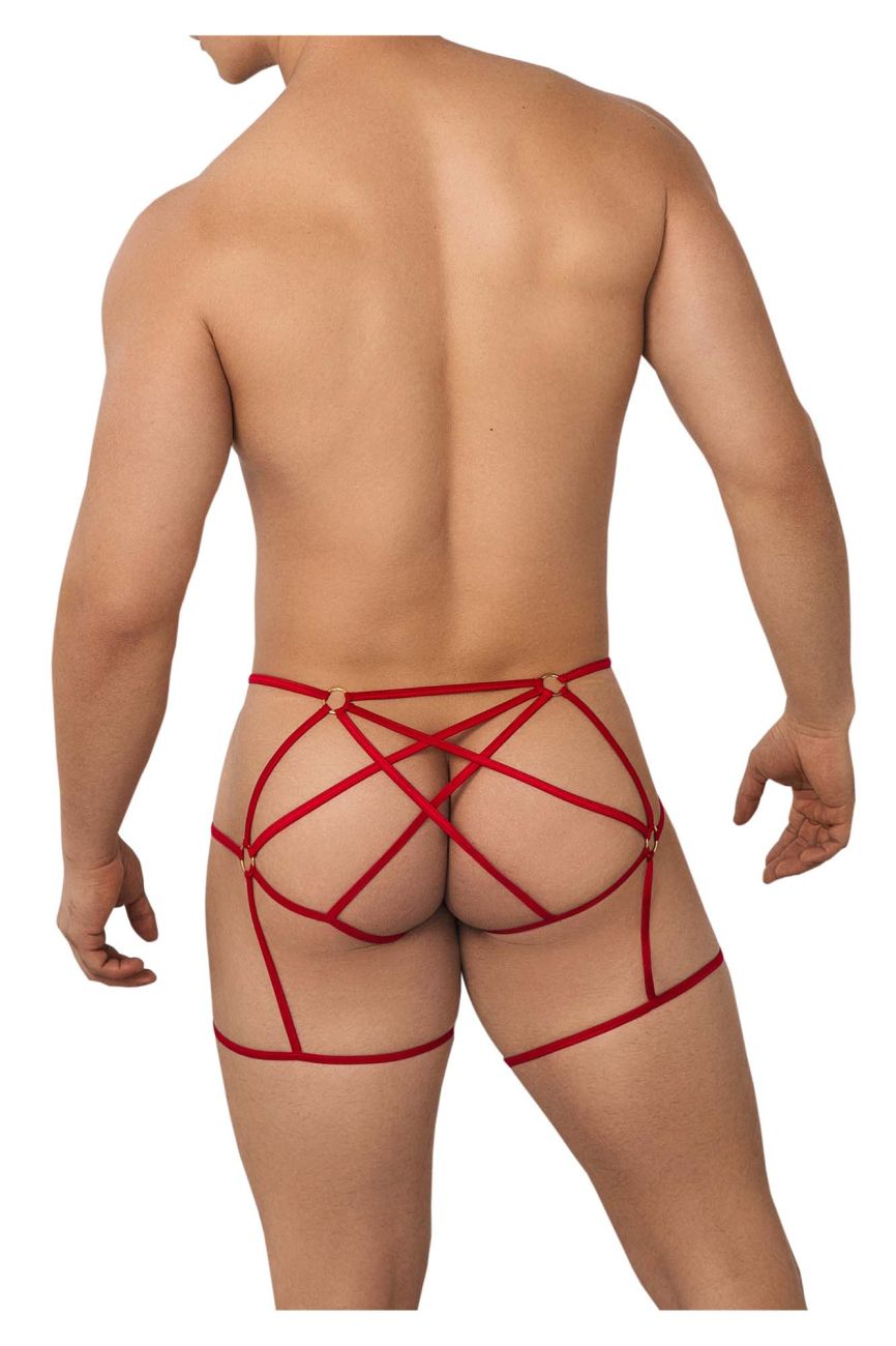 CandyMan 99646 Cage Jockstrap Red