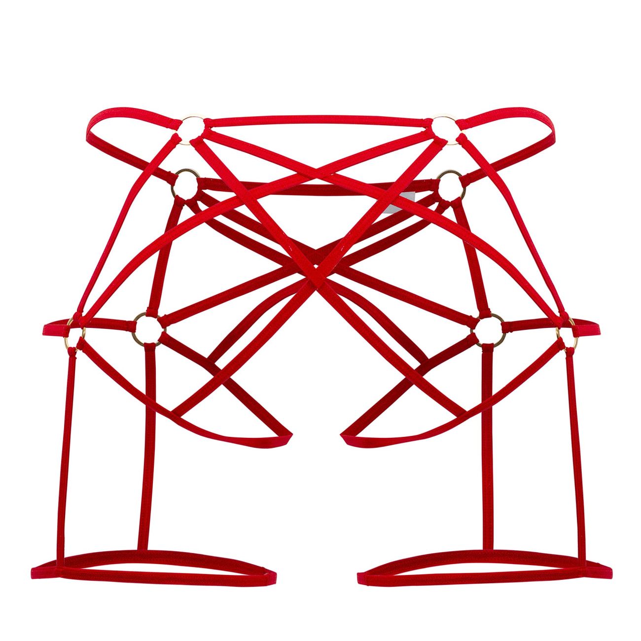 CandyMan 99646 Cage Jockstrap Red