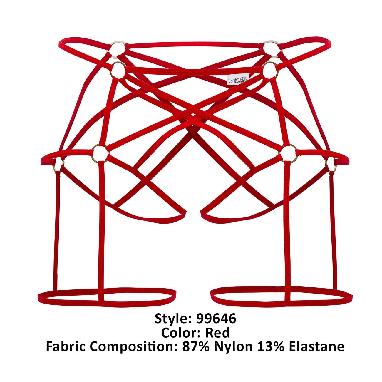 CandyMan 99646 Cage Jockstrap Red