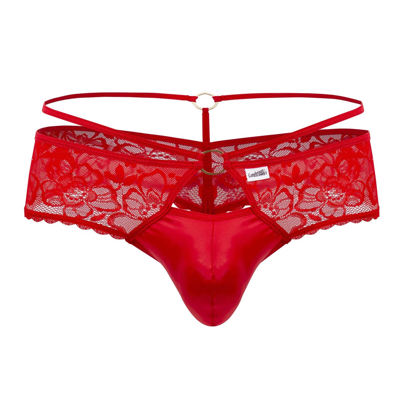 CandyMan 99647 Lace Thongs Red