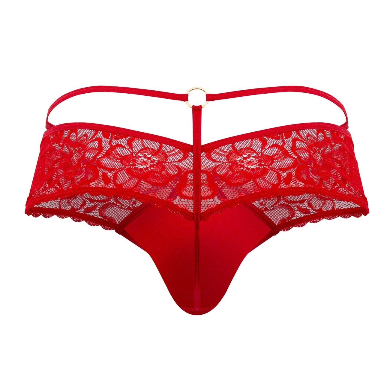 CandyMan 99647 Lace Thongs Red