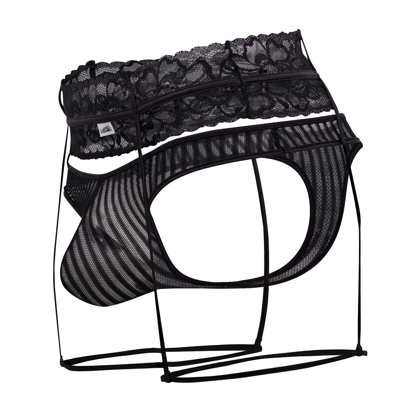 JCSTK - CandyMan 99648 Garter Thongs Black