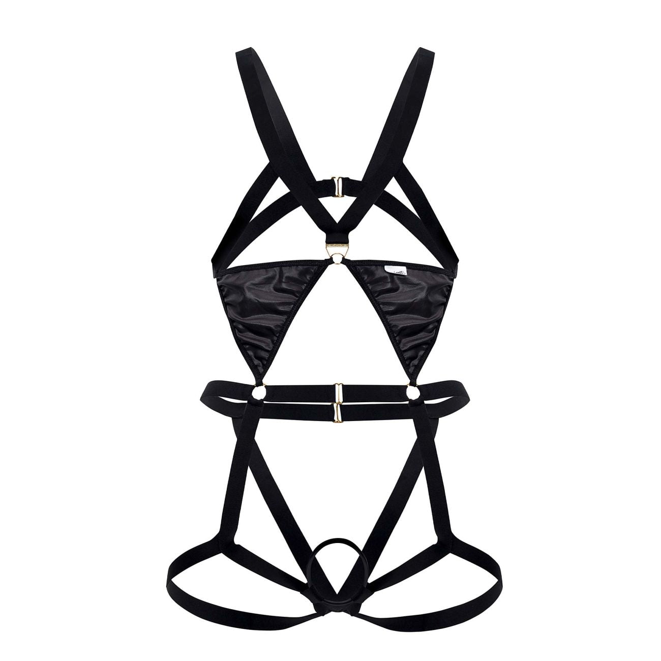 CandyMan 99665 Harness Bodysuit Black
