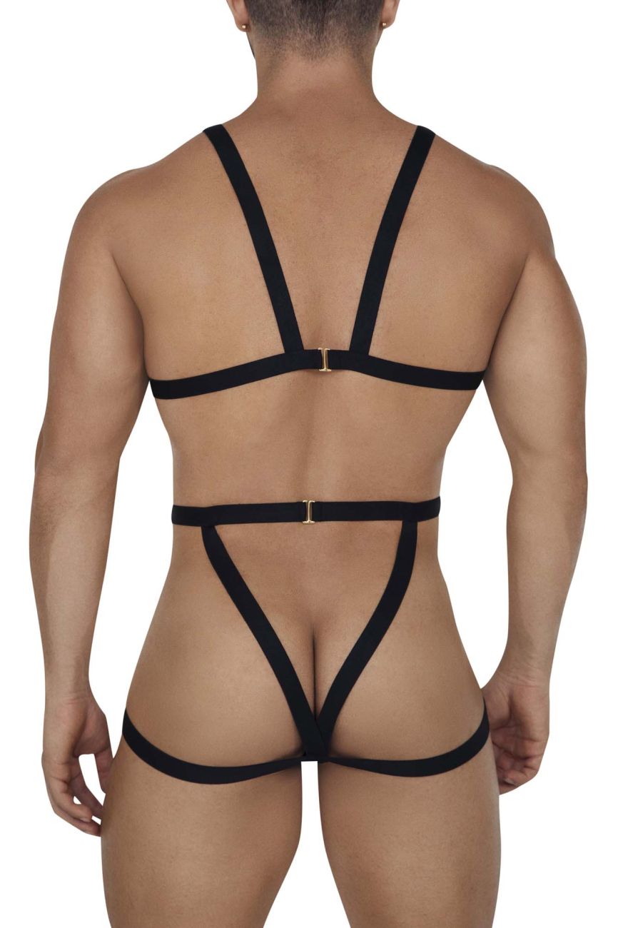 CandyMan 99665 Harness Bodysuit Black