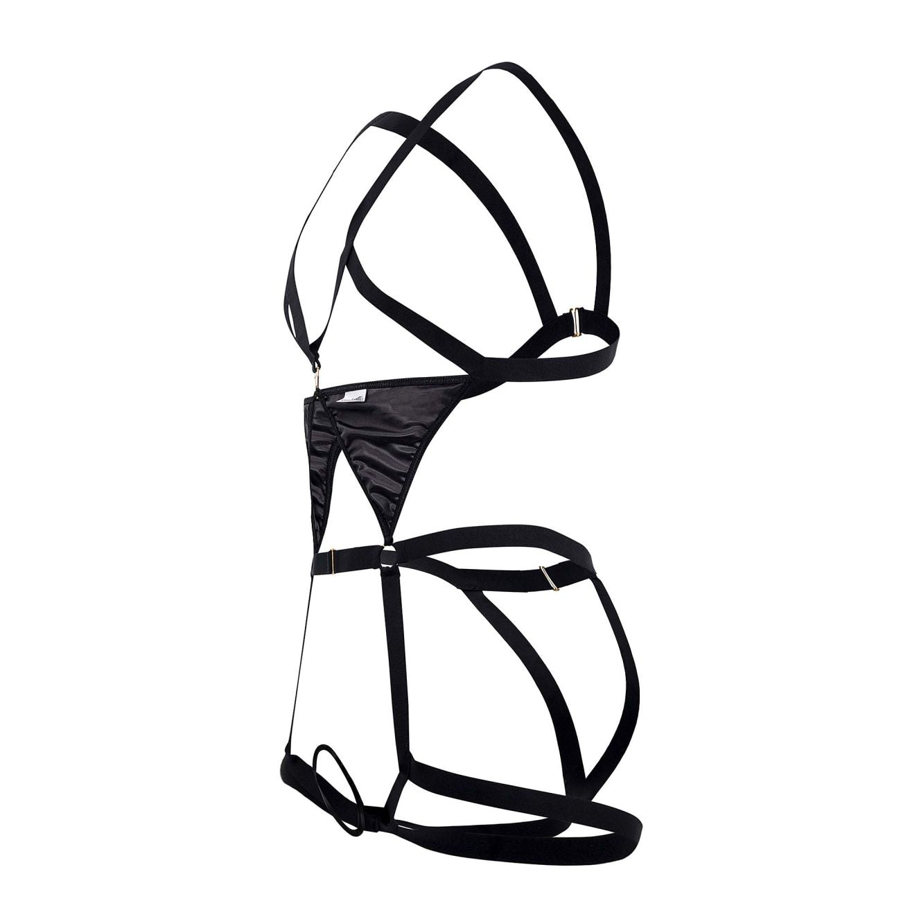 CandyMan 99665 Harness Bodysuit Black