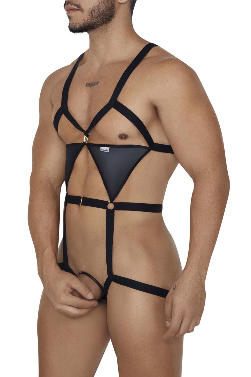 CandyMan 99665 Harness Bodysuit Black