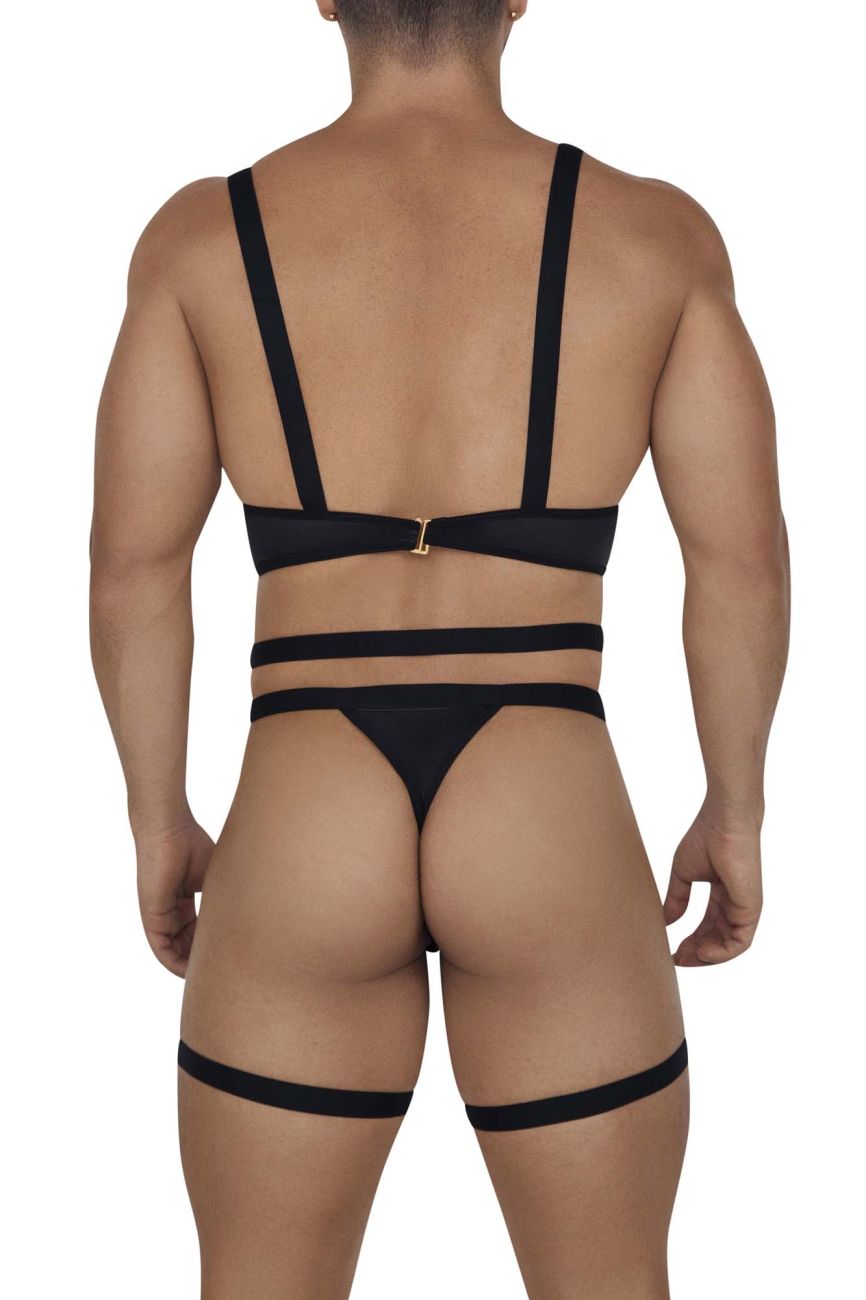CandyMan 99667 Harness Bodysuit Black