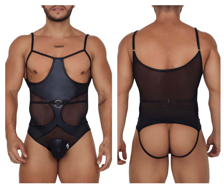 CandyMan 99670 Harness Bodysuit Black