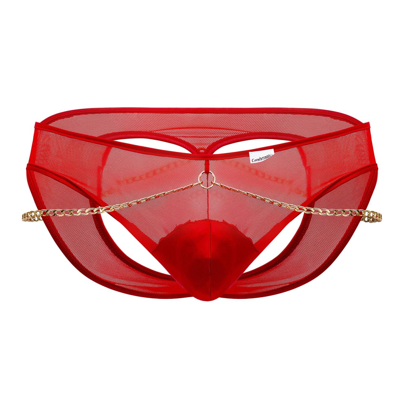 CandyMan 99672 Chain Jock Briefs Red