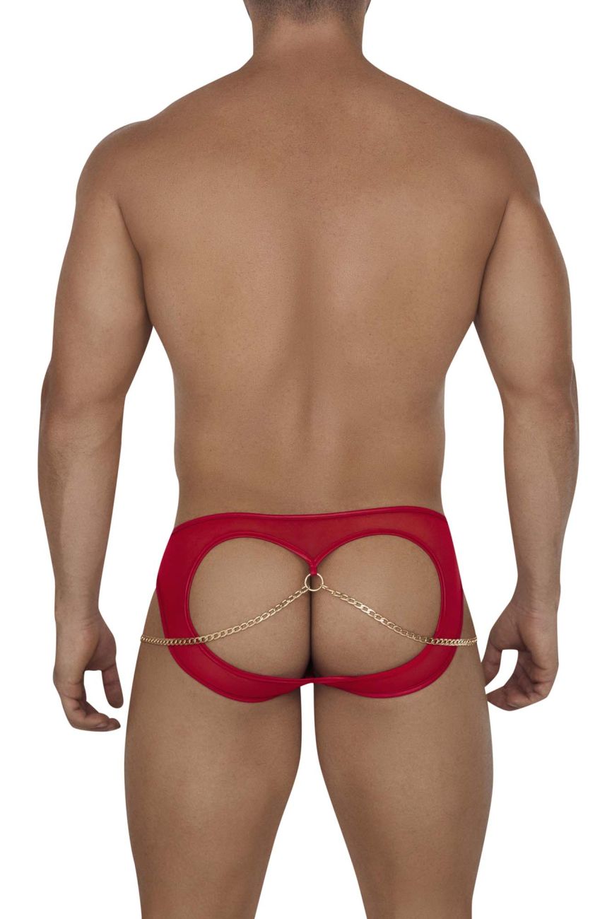 CandyMan 99672 Chain Jock Briefs Red