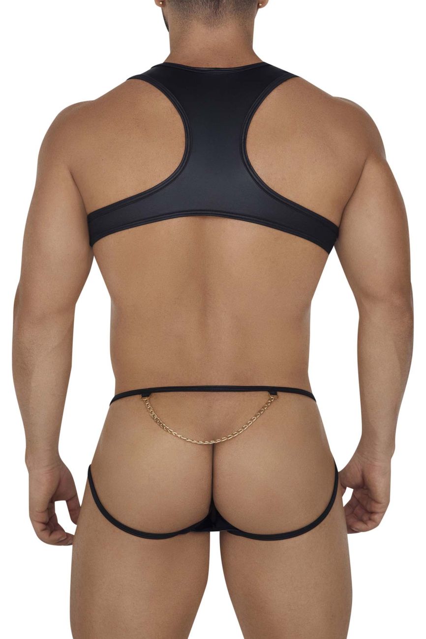 CandyMan 99682 Harness Jock Two Piece Set Black