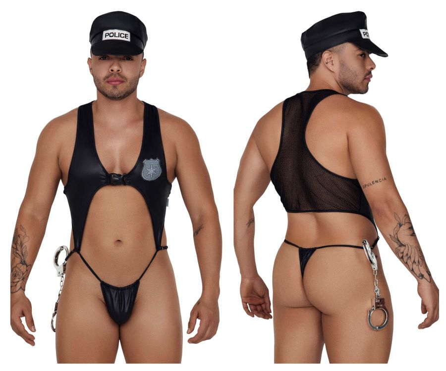 CandyMan 99689 Police Outfit Black