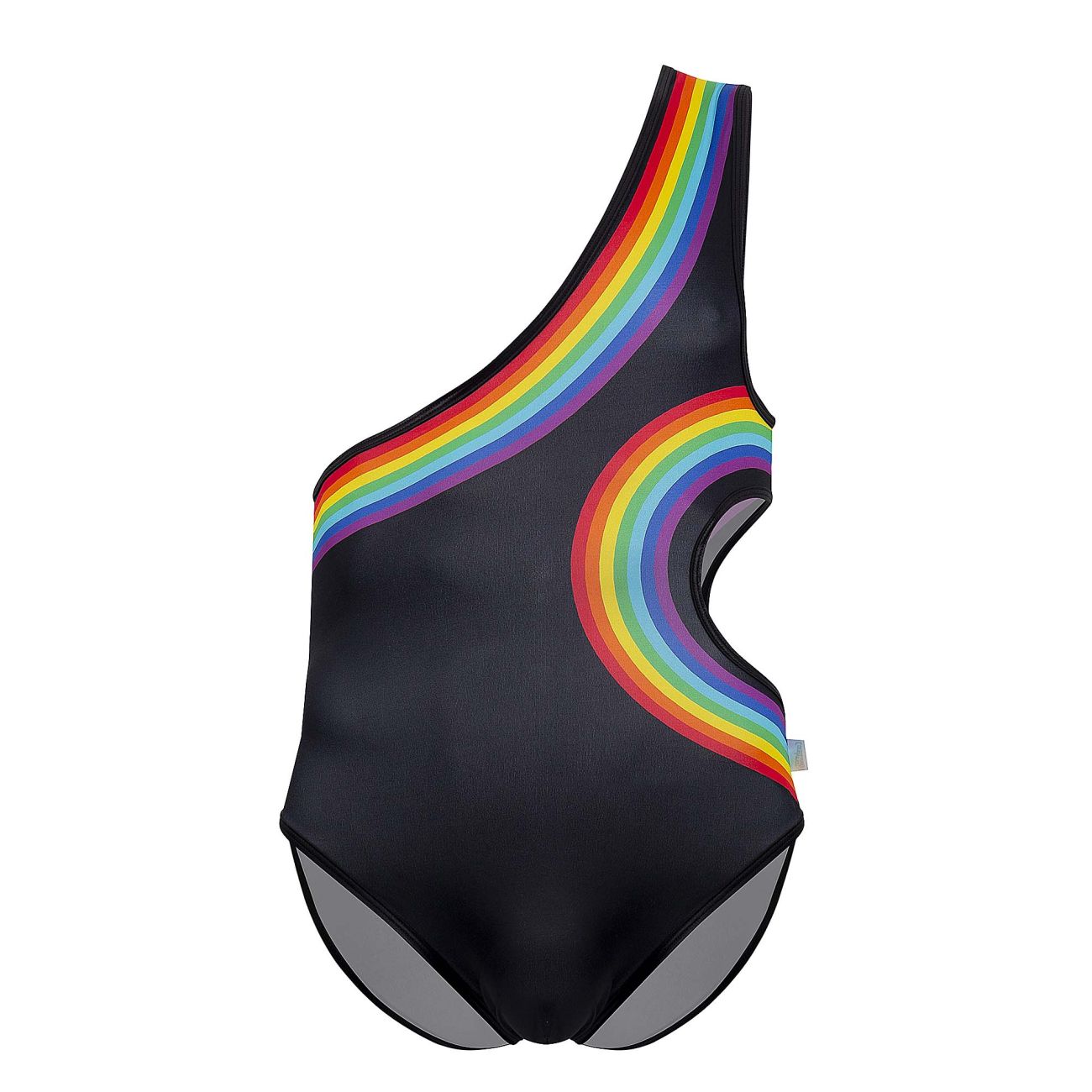CandyMan 99702 Rainbow Bodysuit Black