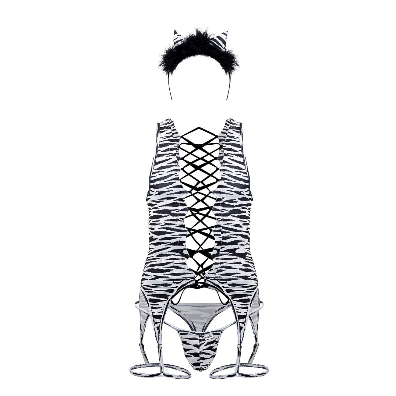 CandyMan 99734 Safari Bodysuit Zebra Print