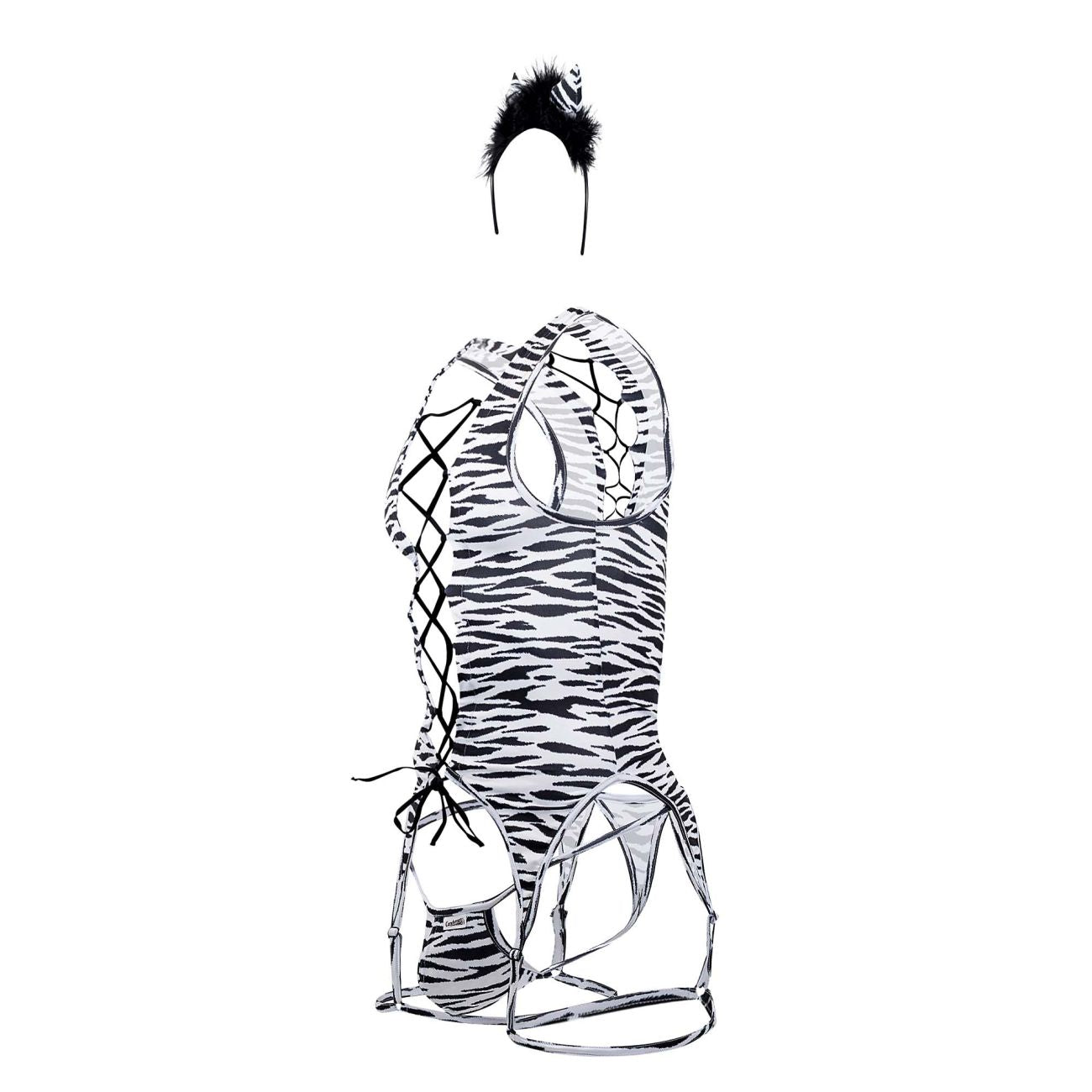 CandyMan 99734 Safari Bodysuit Zebra Print